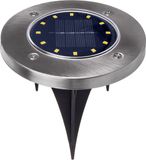 Maclean Tuinlamp Solar LED IP44 2 LED 4000K Zwart