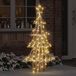 Prolenta Maison Exclusive Christmas Tree with 160 LEDs, Warm White Light, 150 cm, PET