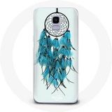 Maniacase Samsung Galaxy J6 2018 Dreamcatcher Blauw met Achtergrond