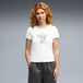 PUMA x POWERPUFF GIRLS T-shirt met slanke pasvorm voor Dames, Wit, Maat S