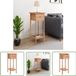 vidaXL Bijzettafel met lade 25x25x60 cm walnotenhout