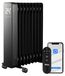 OEM Olieverwarmingsradiator met 9 elementen, 2000 W, met afstandsbediening, LED-display en wielen