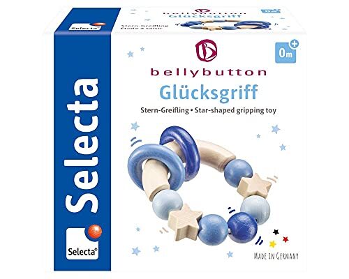 Selecta 64010 geluksgreep, grijpend - bellybutton, blauw, 7,5 cm