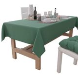 PETTI Artigiani Italiani Rechthoekig tafelkleed, elegant tafelkleed, effen katoenen tafelkleed, keukentafelkleed, groen tafelkleed voor 18 plaatsen (140 x 360 cm), 100% Made in Italy
