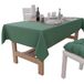 PETTI Artigiani Italiani Rechthoekig tafelkleed, elegant tafelkleed, effen katoenen tafelkleed, keukentafelkleed, groen tafelkleed voor 18 plaatsen (140 x 360 cm), 100% Made in Italy