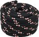 vidaXL Cordage de bateau 5 mm 5 m Noir et Rouge