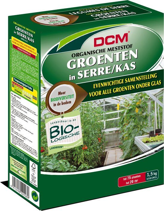 DCM meststof groente in kas 1.5 kg