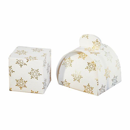 LOBERON Geschenkdoosje set van 2 Hartsfield wit/goudkleurig