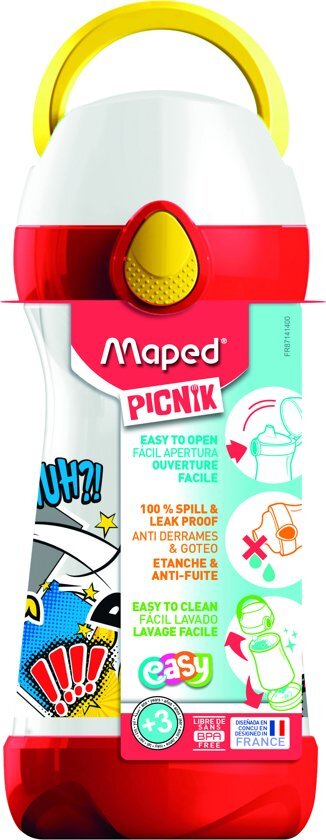 Maped Piknik DRINKFLES 430 ml - MAPED Picnik CONCEPT - opdruk TATOO Comics