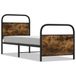 VidaXL Bedframe Gerookt Eiken Hout 75x190 cm