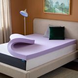 Lucid Matrastopper, 10,6 cm, met lavendel doordrenkt, traagschuim, geventileerd ontwerp, drukverlichtende bedtopper, matraspad, CertiPur gecertificeerd, voor tweepersoonsbed
