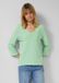 s.Oliver T-shirt Femme Taille 46 Menthe Coton Col en V Manches Courtes Casual