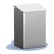 MediQo-line Afvalbak gesloten 6 liter aluminium voor Wandmontage