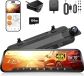 G930 - Caméra de tableau de bord - 4K - Wi-Fi & GPS - écran tactile de 25 cm - Double (caméra avant et arrière) - Surveillance de stationnement 24 heures sur 24 - Avec kit câblé - Argent