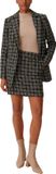 Comma Rok 98N4 Grijs/Zwart Maat 36