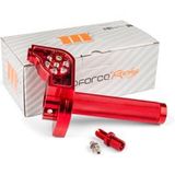 MotoForce Racing Poignée tirage rapide Alu CNC rouge