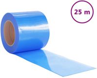 vidaXL Deurgordijn Blauw PVC 200x1,6 mm 25 m