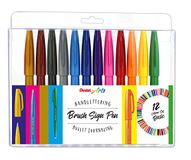 Pentel Brush Sign Pen SES15-12 - set of 12 colors
