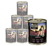 Dehner Wild Nature Hondenvoer voor volwassenen, Heidetal, 6 x 800 g (4,8 kg)