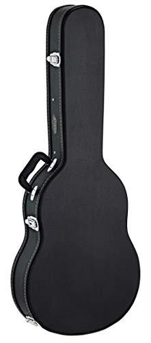 Ortega Guitars Ortega gitaarkoffer Classic - zwart, flat top, Economy series, chroom hardware, 100mm diepte (OCCSTD-T)