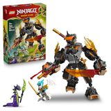 LEGO NINJAGO Cole’s Missiemecha en Draak Zane Bouwpakket – Ninja Speelgoed voor Kinderen met Actiefiguur, 3 Minifiguren en Zwaarden – Verjaardagscadeau voor Jongens vanaf 7 Jaar en Fans – 71854