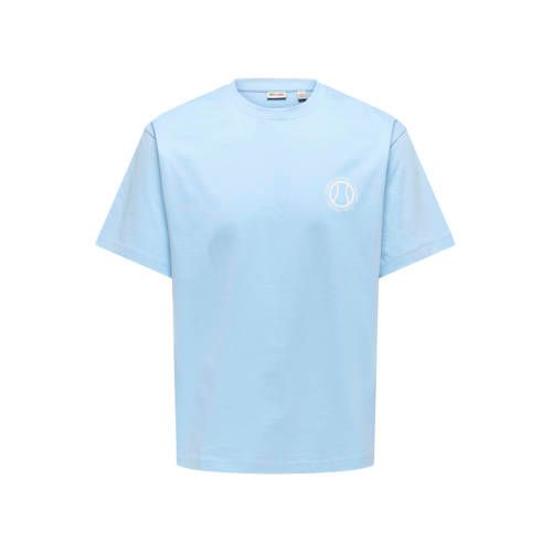 ONLY&SONS ONSFRED NADAL LIFE RLX SS TEE Powder Blue L