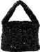 myMo Koosh Sac à main Noir Glitter Polyacrylique Femmes