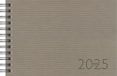 rido/idé Zakagenda model Septimus (2025), 2 pagina's = 1 week, A6 liggend, 128 pagina's, kunstlederen omslag Tejo, grijs