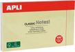 Apli Sticky Notes, 100 vel, 75 x 125 mm, geel