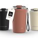 LARS NYSØM Rørelse Thermo Coffee Mug-to-go 380ml - BPA-vrij met Isolatie - Met Draagriem & Tritan Deksel (Brick Red)