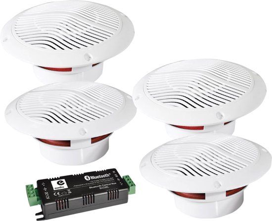 E-Audio B403BL Waterdichte Badkamer Speaker met Bluetooth - 5021196773603