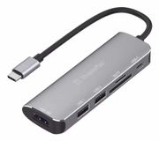 XtremeMac dockingstation USB Type-C 6 poorten Grijs