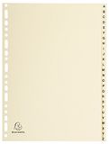 Exacompta - 1126E - A4 Kartonnen Tabbladen met Alfabetische Tabs (A-Z)