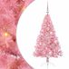 vidaXL - Kunststof - Voorverlichte - Kerstboom - Roze - 120 cm - PVC