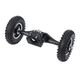 Roues avant et arrière pour scooters électriques - Jeu de roues en aluminium de 20 cm - Capacité de charge : 100 kg - Avec fixation pour essieu avant - Convient pour la conversion de scooters électriques et de vélos électriques - Noir