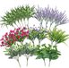 Set de 20 fleurs artificielles pour extérieur (résistant aux intempéries, 7 variétés différentes)