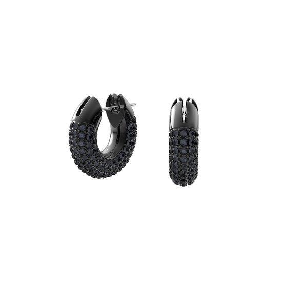 Swarovski Dextera Oorknopjes Dames Zwart Metaal - Collection III