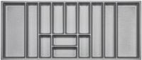 ORGA-BOX 3 Kruideninzet diepte: 473 x breedte: 491 mm antraciet met canvas structuur voor 60 cm laden