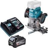 Makita RP 001 GU101 défonceuse sans fil 40 V max. 12 mm sans balai + 1x batterie 4,0 Ah + chargeur
