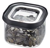 GEFU PANTRY Rechthoekig Container 0,4 l Zwart, Transparant