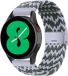 By Qubix - Braided nylon bandje voor Huawei Watch GT 4 / GT 5 (41mm) & GT 5 Pro (42mm) - Groen/Grijs