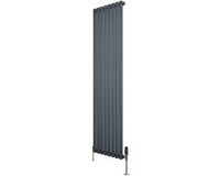 MonsterShop Monster Group BV Ovale radiator 1 kolom - 1800x480 mm - Antracietgrijs