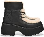 UGG Eer leren enkellaarsjes Zwart