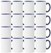 Acen Merchandise Sublimatiekopjes zonder opdruk van hoge kwaliteit, keramische inkt of in set, sublimatiebekers met inkt (252 stuks, donkerblauw)