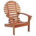 VidaXL Adirondack Tuinstoel met Gecapitonneerde Zitting van Acaciahout