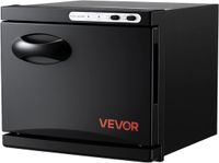 Vevor Handdoekwarmer, 8 Liter Capaciteit voor 12 Handdoeken met Clip en Roestvrijstalen Frame, Zwart