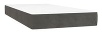 VidaXL Pocketveringmatras, Eénpersoons/Volledige grootte, Medium/Hard, Donkergrijs/Wit, 80 x 210 x 20 cm