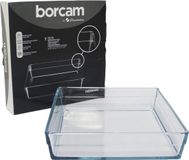 Borcam Ovenschaal Vierkant 4100 ml Transparant Glas