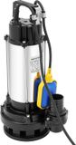Pompe à eaux usées - Pompe submersible - 1,5 kW / 2 pk - 36 m³/h - IP68 - Inox - Interrupteur à flotteur - Prise UE 220 V