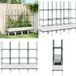 vidaXL Jardinière avec treillis 160x40x142,5 cm polypropylène blanc